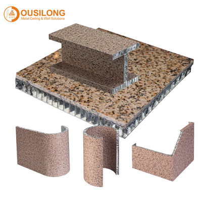 Os materiais decorativos de construção fazem isolamento sonoro o painel de teto composto favo de mel de alumínio/de alumínio com pintura de PVDF