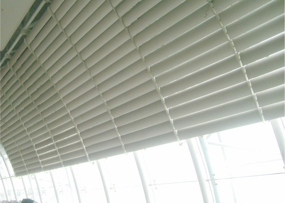 O perfil de alumínio de construção da fachada cega o sistema de alumínio exterior decorativo da máscara de Sun do revestimento de PVDF para a parede