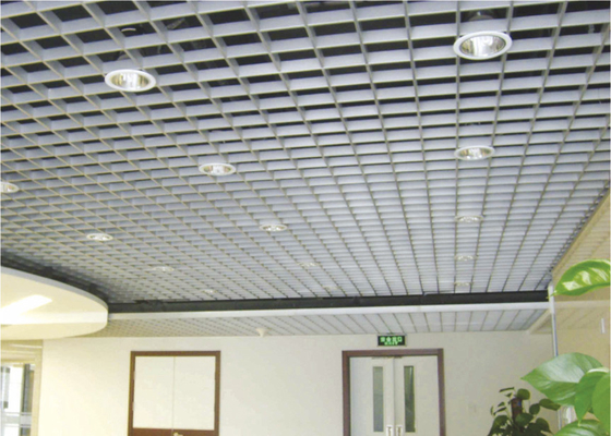 material de construção grating moderno do teto da grade do metal para sistemas de suspensão do teto