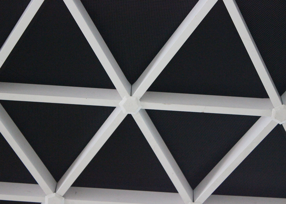 Telhas comerciais expulsas do teto do triângulo, grade de suspensão de alumínio do teto