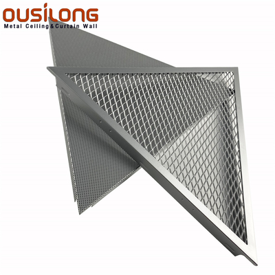 Mesh Clip Snap de alumínio/de alumínio do triângulo acústico no teto quadro de Trianguler do painel de teto