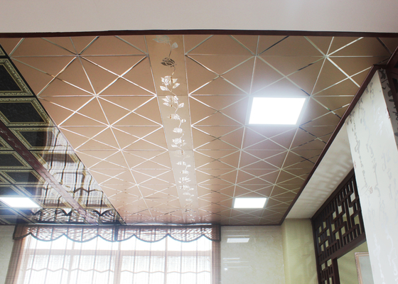 Telhas de alumínio elegantes simples do teto, painel de teto do metal do hotel