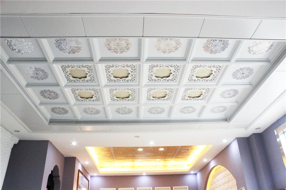 painéis de teto de alumínio da gota de 0.6mm para a decoração da sala de visitas