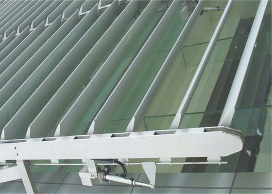 Rombo de alumínio Louverr do sistema do pára-sol do metal do revestimento de PVDF para a fachada de construção